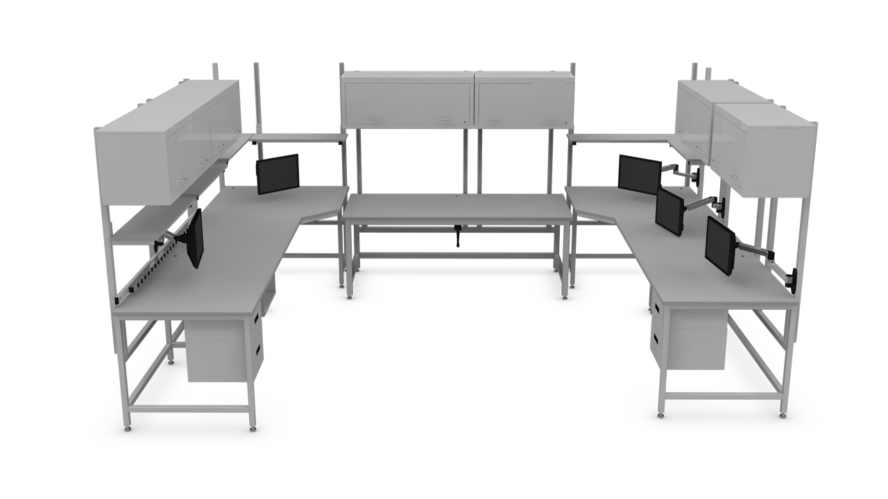Workbench U Shaped Steelsentry Workbench U Shaped 3